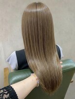 オルク 札幌大通(Orque)&nbsp;透明感◎髪質改善カラー×ブリーチなしミルクティーベージュ