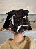 ひつじヘア/もこもこヘア/袴セット/ヘアセット