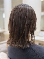 フルブルーム 東林間(fullbloom)&nbsp;外ハネミディアムケアブリーチハイライトカラー白髪ぼかし