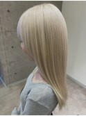 ホワイトブロンド抜きっぱなしブリーチ