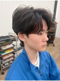 韓国マッシュ　センターパートフェザーパーマ　MEN’S HAIR