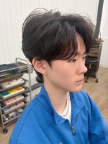 ネオリーブ クーロ メゾン 横浜(Neolive curro Maison) 韓国マッシュ センターパートフェザーパーマ MEN’S HAIR