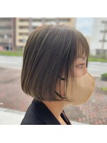 ロッカヘアエジェ(ROCCA hair eje.) 暗めカラーエフォートレスワンレンボブ
