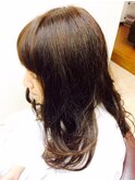 ツヤ感カラーリング・・ゆる巻き仕上げ