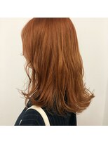 キー(kii)&nbsp;オレンジベージュ 　ブリーチカラー　福岡　天神　今泉　薬院