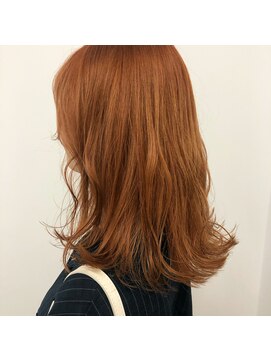 キー(kii) オレンジベージュ 　ブリーチカラー　福岡　天神　今泉　薬院