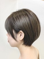ジェムヘアスタジオ 湘南平塚南口店(Gem Hair Studio)&nbsp;Gem Hair Studio 姉崎　透明感あるベージュ/丸みショート