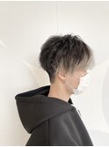 ホワイトグレーフェイスフレーミングマッシュ【BLAZE 大庭】