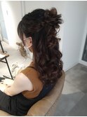 【ハーフアップ】博多/博多駅/ヘアセット/早朝