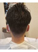 スッキリ刈り上げ＆パーマ