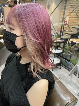 ラフ 難波店(LAFF) #黒髪#ボブルフ#ネビージュ#小顔#ワンレン