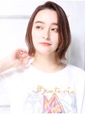 大人可愛い小顔美髪ツヤ髪くすみブラウン前髪なしショートA2