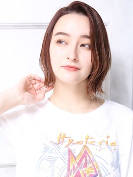 クラッチ ユニ(CLUTCH uni) 大人可愛い小顔美髪ツヤ髪くすみブラウン前髪なしショートA2