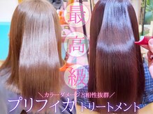 髪をしなやかに「プリフィカトリートメント」カラー褪色&ダメ-ジ毛の方に特にお勧めです[錦糸町/髪質改善]