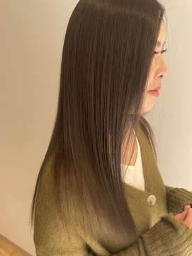 ユニ(uni) 髪質改善メテオカラー×オリーブ系カラー