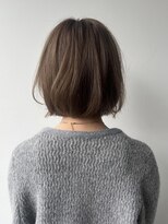 キャラハーフ 池袋東口店(KYARA HALF)&nbsp;ミディアムボブ/シースルーバング/ベージュカラー