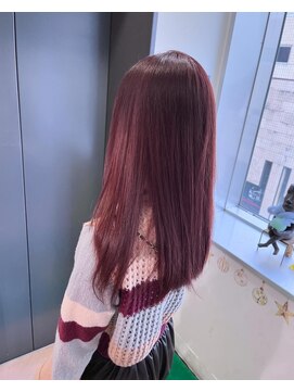 アウラ(AURA) ブリーチカラー赤み系カラー