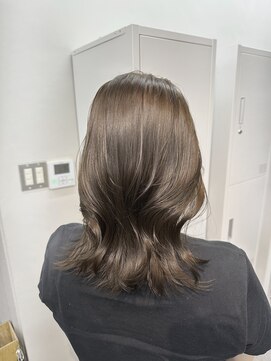 ヴェルダ 池袋店(verda) ブリーチなしダブルカラー　オリーブグレージュ