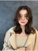 髪質改善＊ダークブラウンウェーブミディアム＊【Zina南草津】