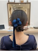 カチモリヘア　リボンアレンジ