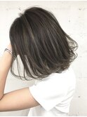 【ROSE】細めハイライト＿白髪ぼかし＿ボブ