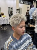 スパイキーショート ハイトーンスパイキー シルバーカラー