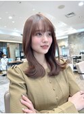 ◎大人綺麗なスタイル 顔まわりカット セミロング ロング