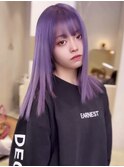 ディープラベンダー_ハイトーン_ダブルカラー_ワンホン