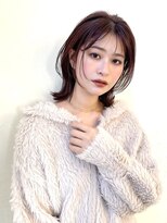 カナン(CANAAN) ボブレイヤー×AVEDAピンクブラウン×ブリーチなし透明感カラー