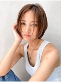 【GEEKS渋谷】レイヤーボブ/アッシュブラウン/夏ヘア/くびれボブ
