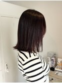大人カジュアルな外ハネボブハイライトカラー