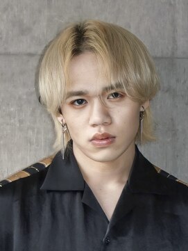 ノイル(Noil) 【KEISUKE∞/メンズ】ブロンドウルフウルフセンターパート