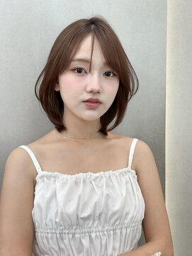 ロンドリゼル 札幌(Lond RiseL) ◯ オリーブグレー/韓国/レイヤーカット/髪質改善/縮毛矯正/札幌