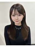 韓国風顔まわりレイヤーカット【渋谷/表参道/Merak/髪質改善】