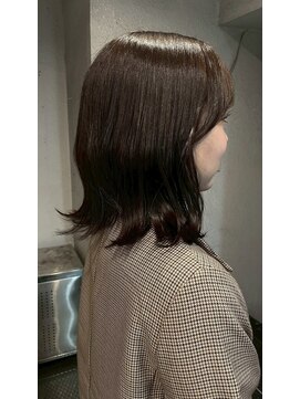 パーミル ルモ クマモト(permille ‰ LUMO Kumamoto) グレージュ×くびれ巻き