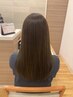 髪質改善でサラツヤに★カット+縮毛矯正+カラー+髪質改善ＴＭ　￥13800