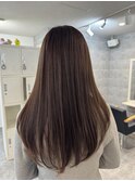 透明感ベージュの美髪ロング