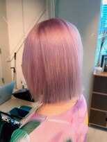 エルム 原宿 表参道(yelm)&nbsp;[ピンクベージュ×ボブ]#ダブルカラー#ブリーチ#韓国#髪質改善