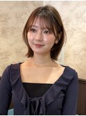 ☆【春日】オリーブグレー/ボブ/ココアベージュ/黒髪/小顔89