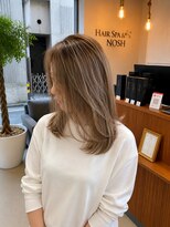 ヘアースパ ノッシュ 博多千代店(Hair Spa Nosh)&nbsp;極細ハイライト（白髪ぼかし）
