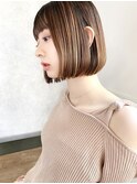 【December】大人かわいい フレンチボブ アッシュブラウン♪
