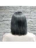 透明感/シルバー/アッシュ/ボブ/切りっぱなし/ハイトーン/小顔