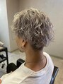 タイドヘア 茨木店(TIDE HAIR)&nbsp;ホワイトシルバー×ミックスパーマ