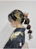 【BelleCoupes】岡本真由美 袴着物着付けヘアアレンジ