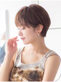 マッシュショート20代30代40代大人可愛い暗髪うる艶髪青山表参道