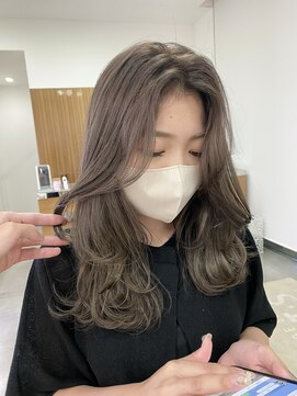 カッツ 駅家店(CUT S) 大人レイヤー×ミルクベージュ