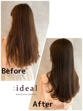 アイディール(:ideal) 20代30代40代☆髪質改善トリートメントで艶と潤いのある美ロング
