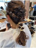 お呼ばれに☆パーティーヘアセット