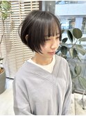 大人かわいい前上がり丸みマッシュショート姫カット