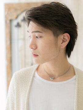 モッズヘアメン 名護大東店(mod's hair men) サイドパートで好感度◎なマットブラウンウルフg名護大東